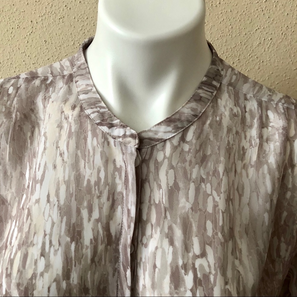 A.n.a pattern button front blouse - Picture 2 of 8